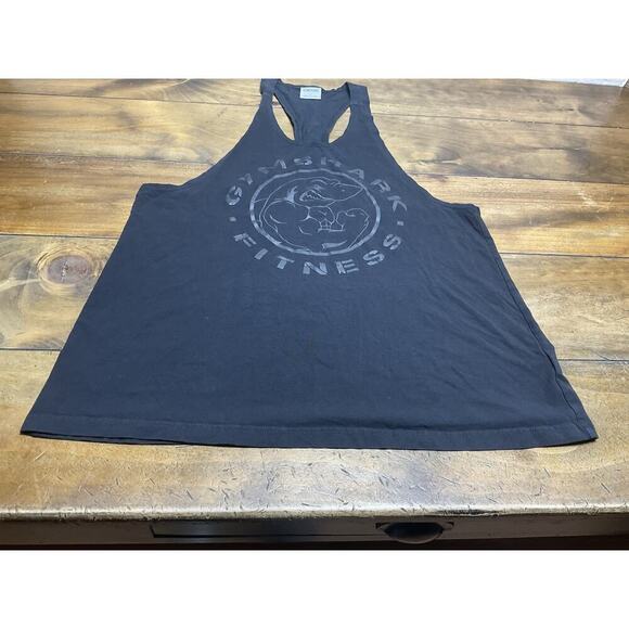 GymShark Legacy Stringer Tank Top Men Large Black Sleeveless Muscle - Picture 5 of 10